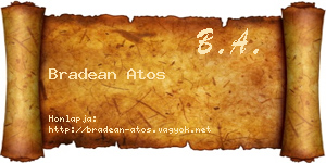 Bradean Atos névjegykártya